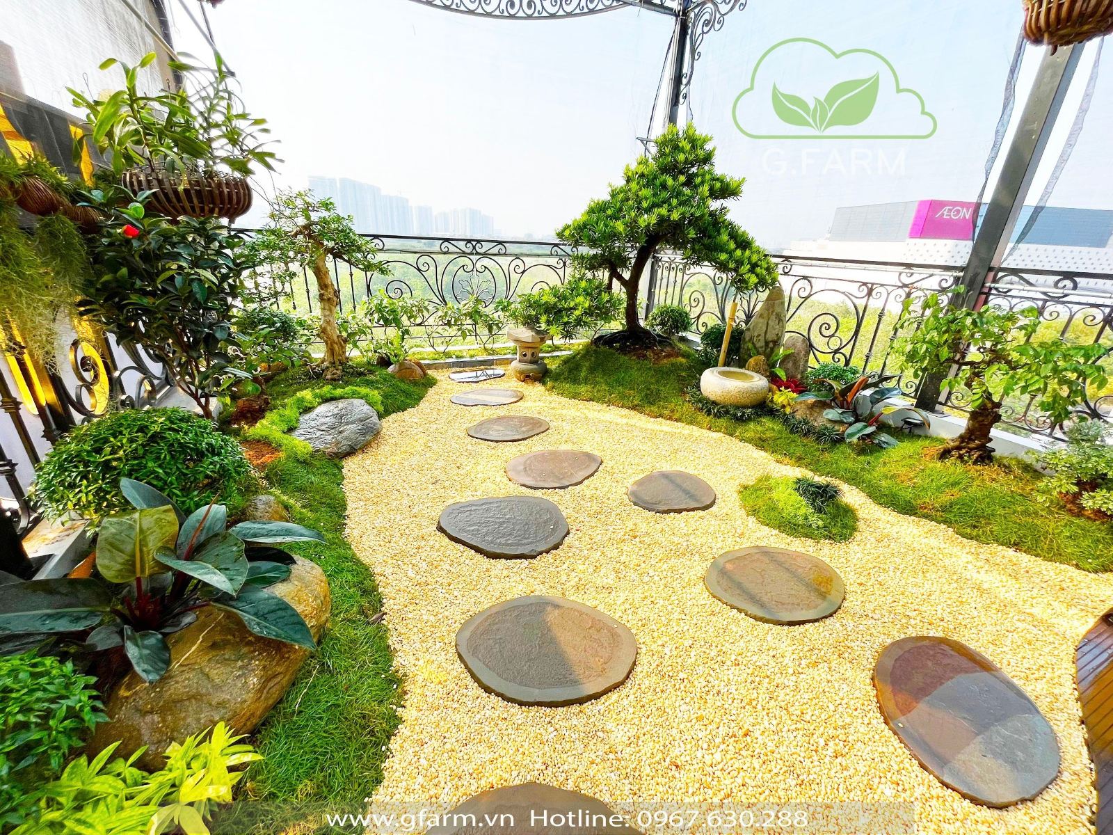 Vườn sân thượng đẹp