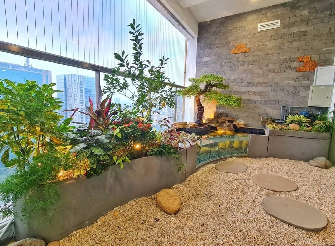 Thiết kế thi công vườn tiểu cảnh A Đức Ecopark