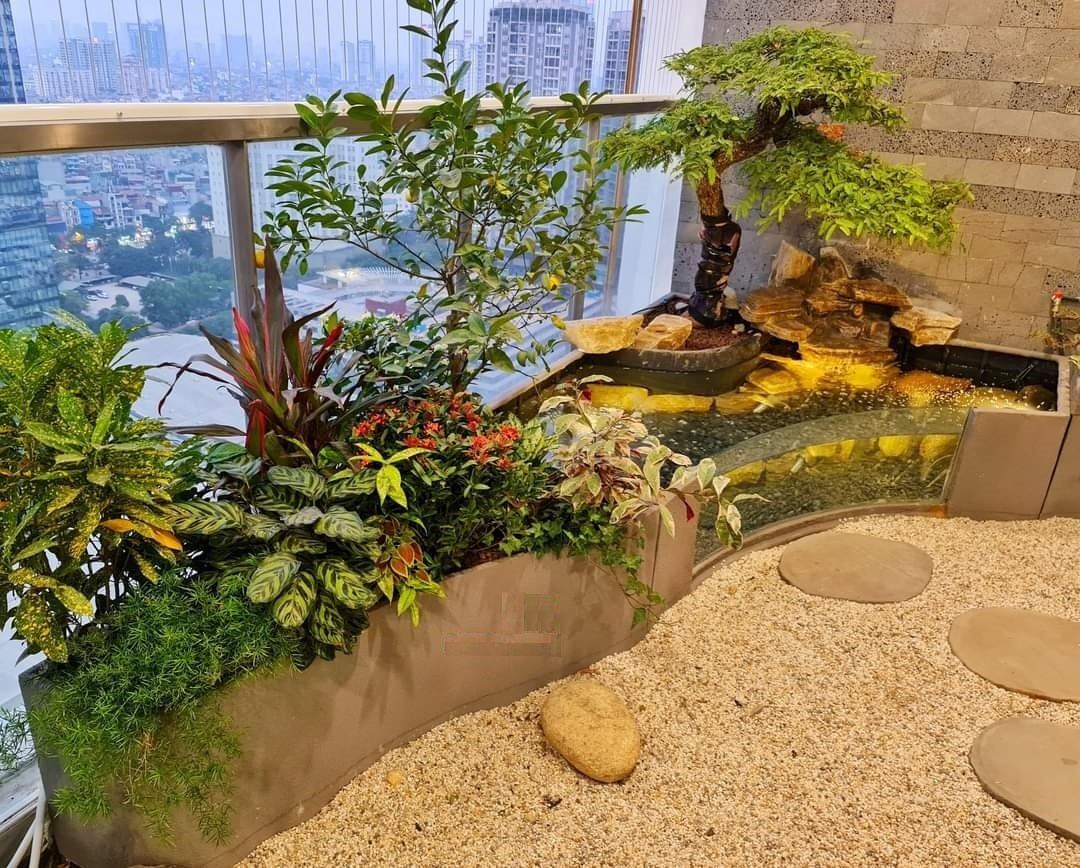 Thiết kế thi công vườn tiểu cảnh A Đức Ecopark