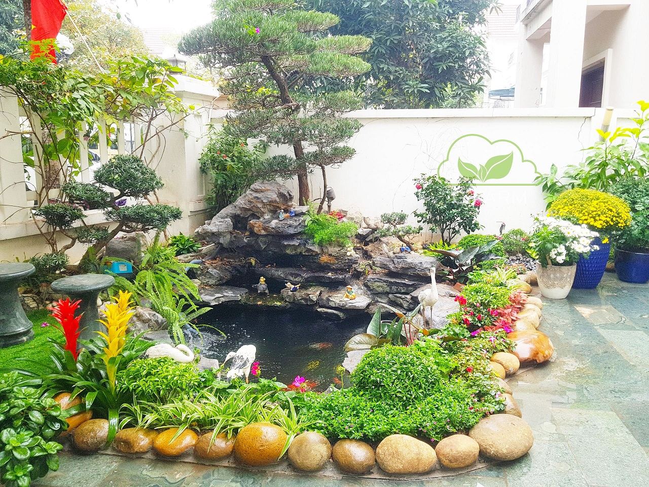 Thiết kế và thi công sân vườn biệt thự đẹp