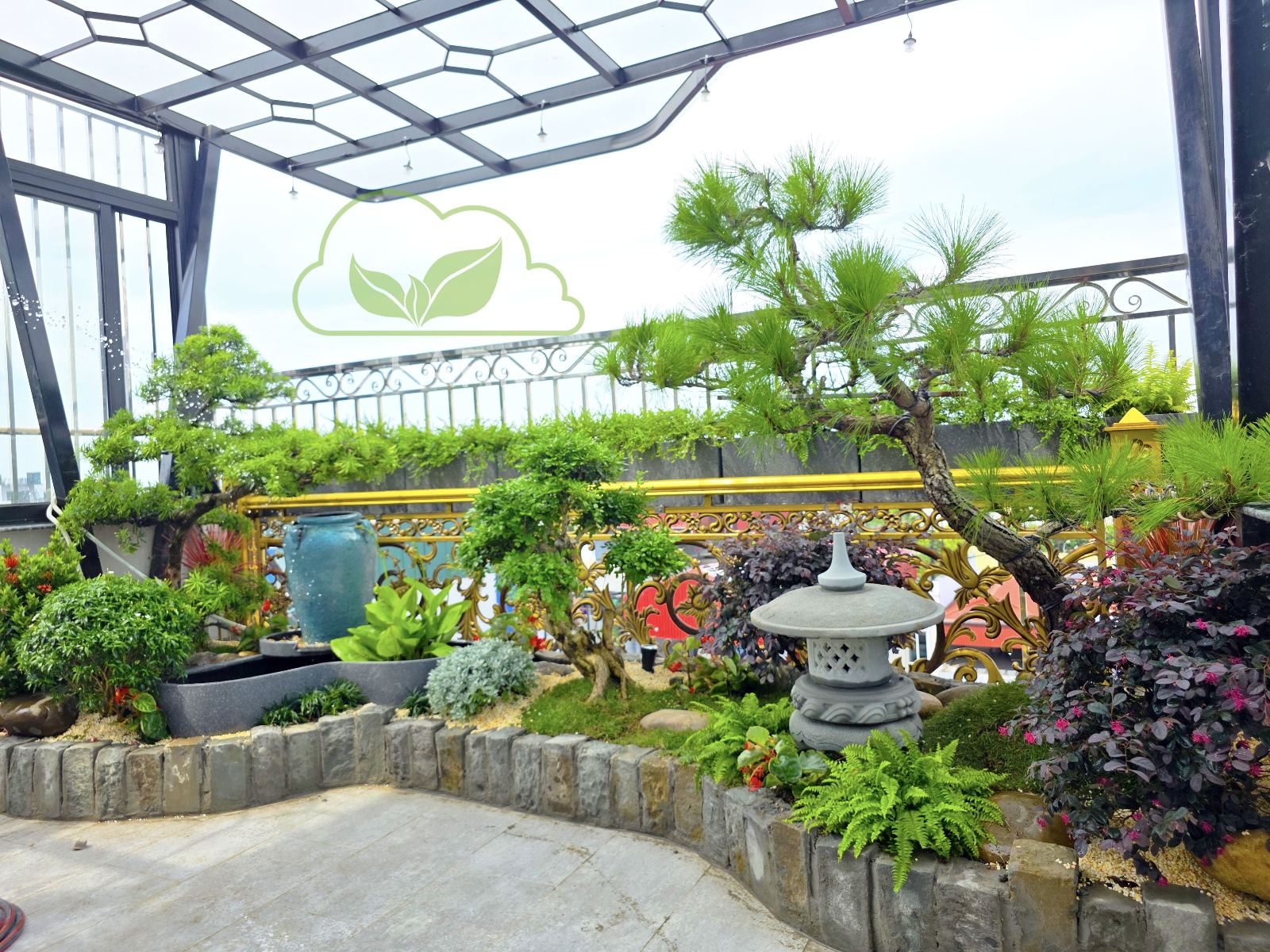 Vườn sân thượng đẹp