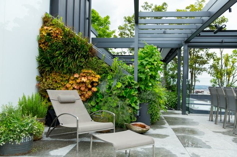 Sân vườn trên sân thượng đẹp