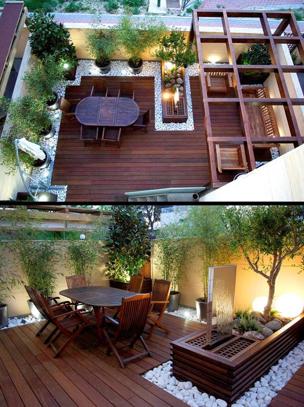 Thiết kế vườn trên sân thượng đẹp tại Hà nội