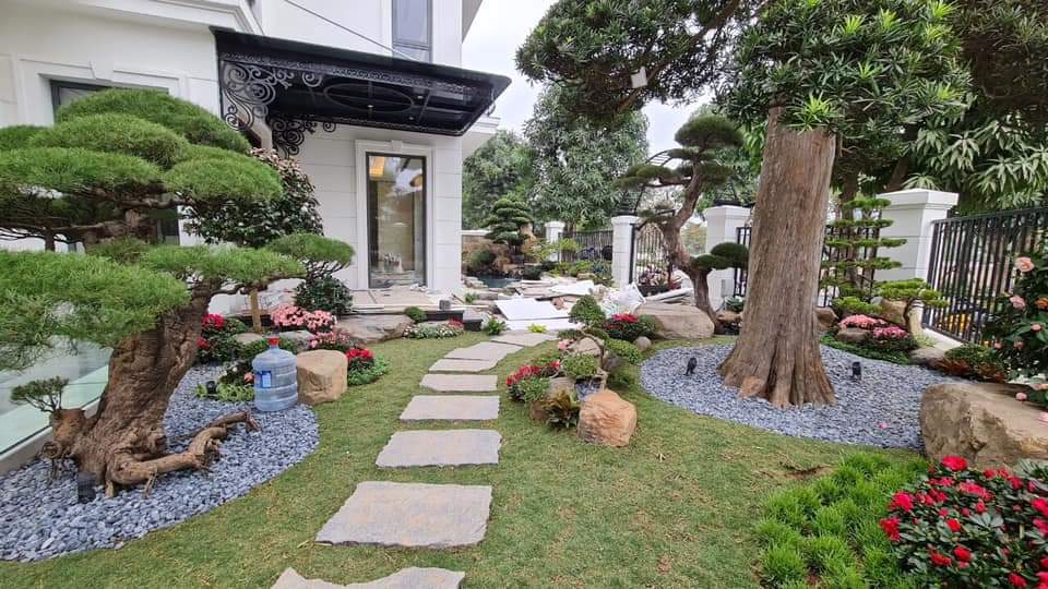 Sân vườn biệt thự tuyệt đẹp