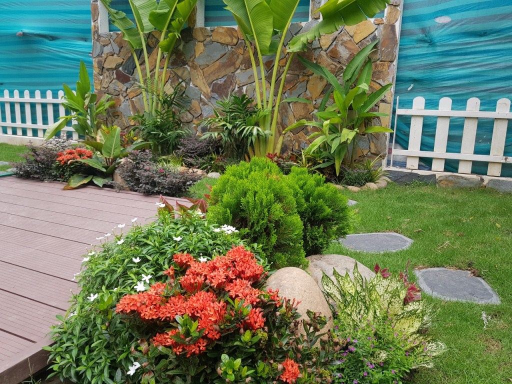 Sân vườn biệt thự Đồi Tùng Ecopark