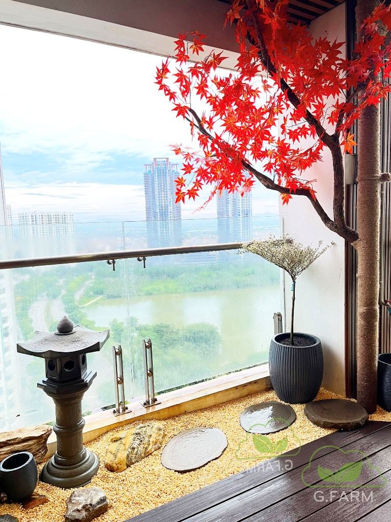 Tiểu cảnh vườn nhật Ban công -Ecopark