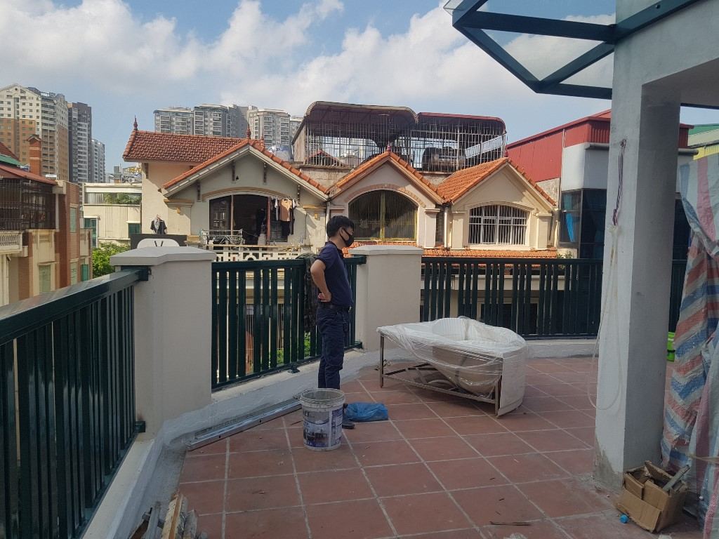 Thiết kế thi công vườn sân thượng nhỏ chú Trung- Nguyễn Thị Định
