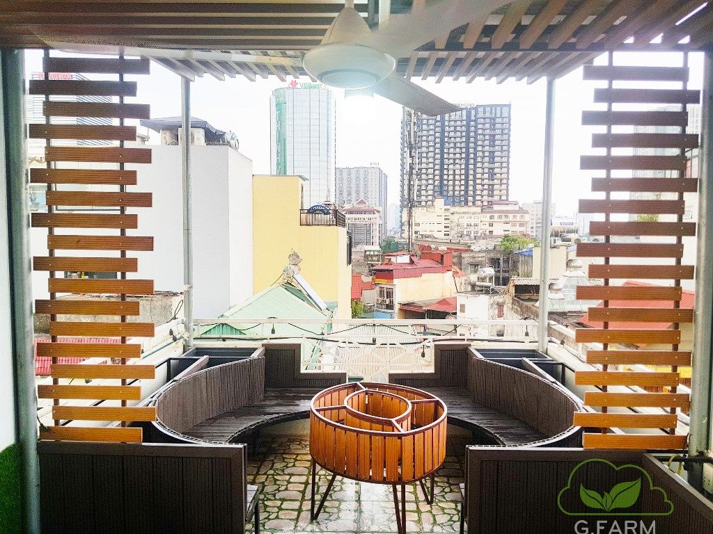 Vườn sân thượng nghệ thuật Chú Quế Nguyên Hồng