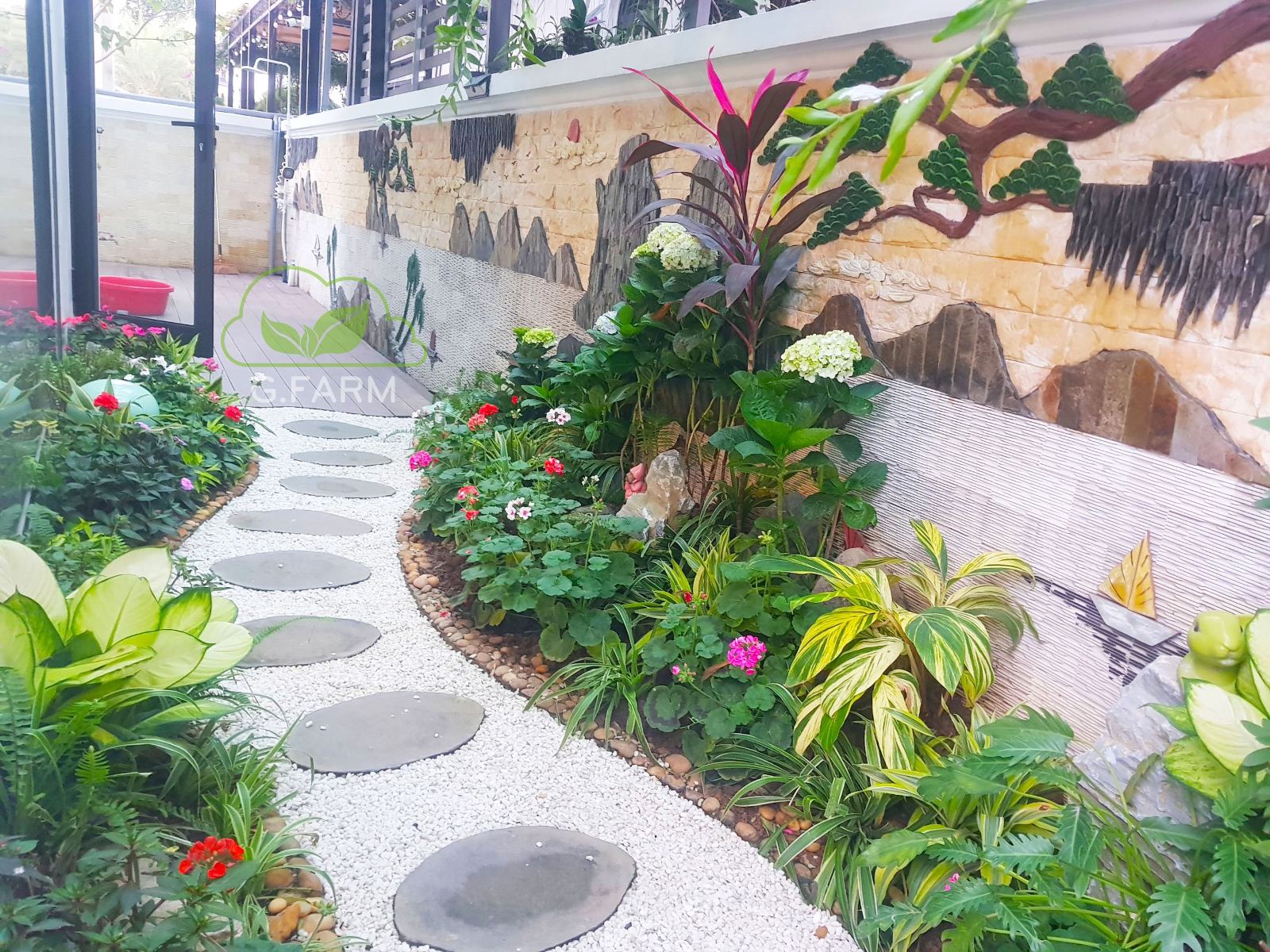 Tiểu cảnh vườn nhỏ biệt thự Vinhomes Oceanpark