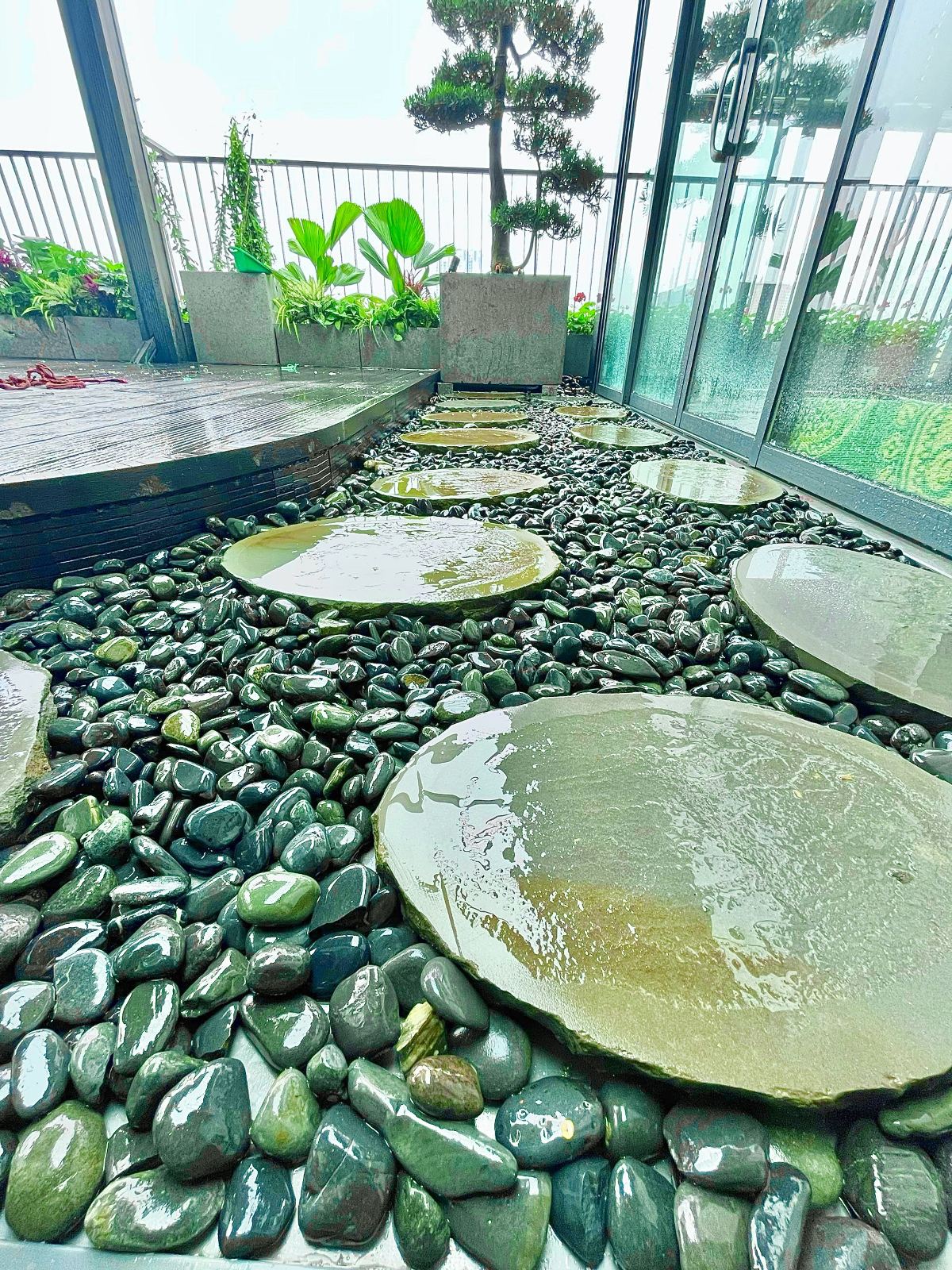 Vườn sân thượng nhỏ chị lan Triều Khúc