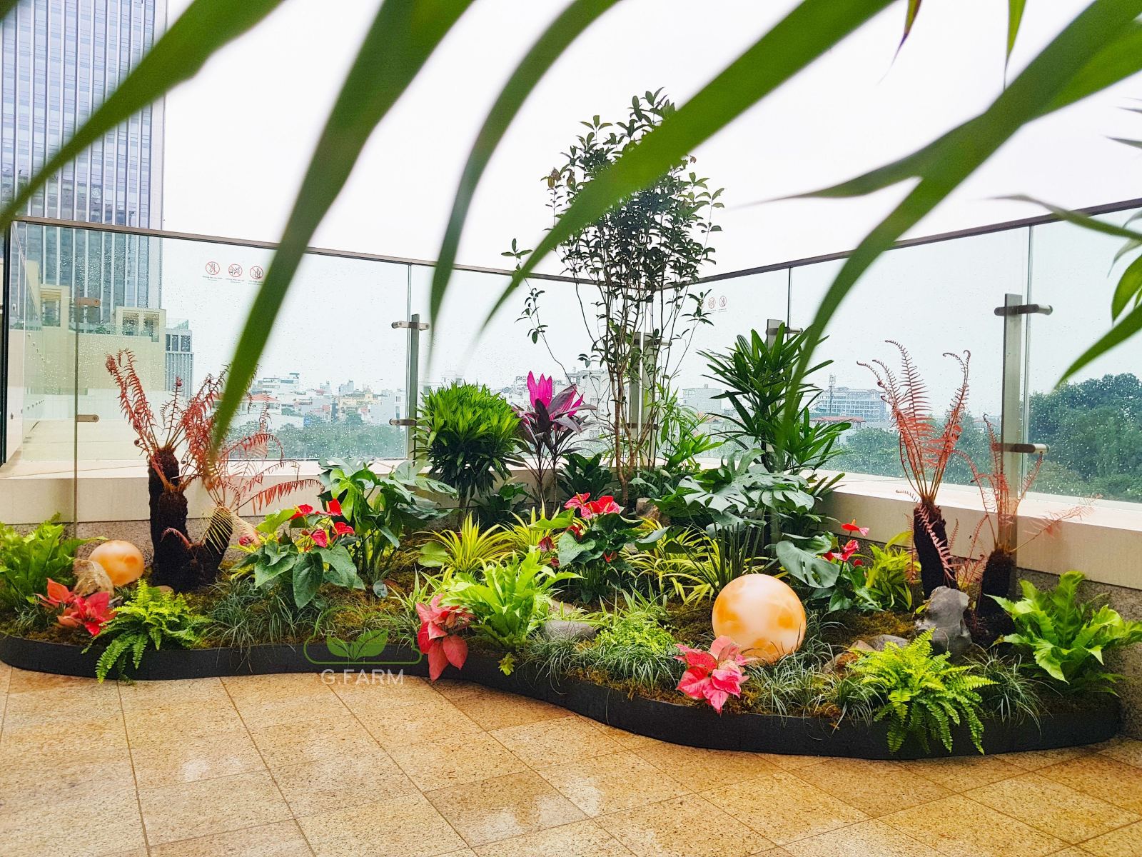 Vườn tiểu cảnh nhà hàng Haidilao Lotte Tây Hồ