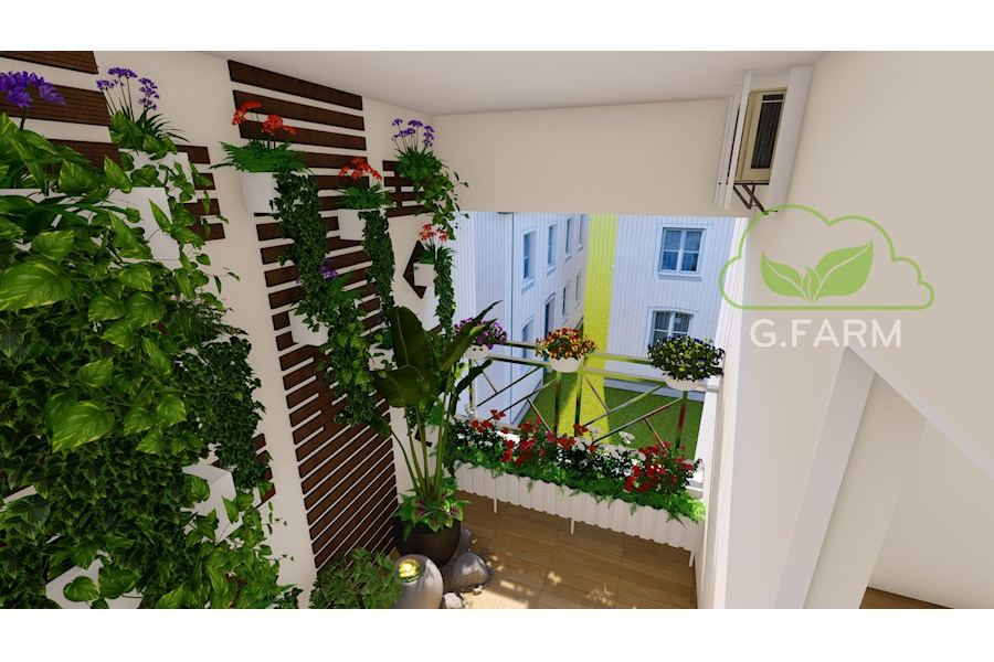 Mẫu thiết kế Ban công - Phong cách Châu Âu (Mã GF34)