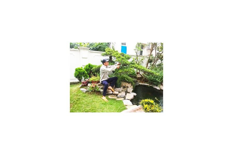 Mẫu thiết kế sân vườn Biệt thự - Phong cách Nhật (Mã GF47)
