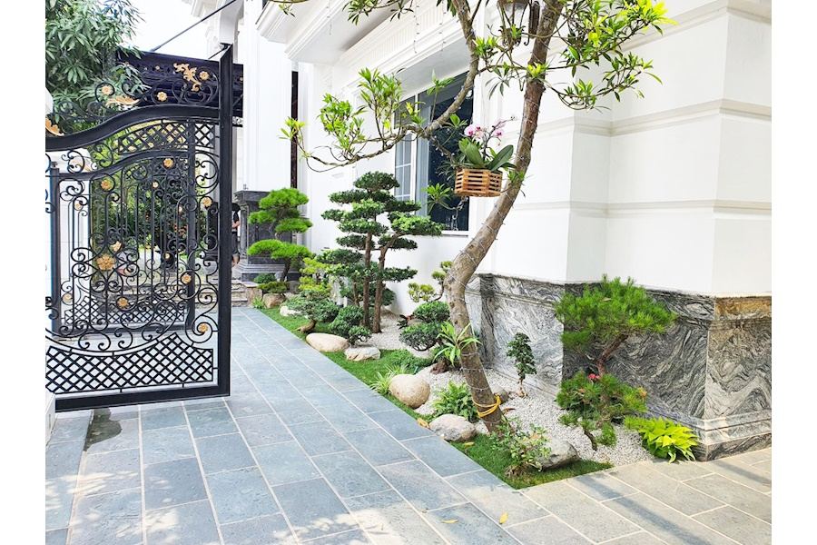 Mẫu thiết kế sân vườn Biệt thự - Phong cách Nhật (Mã GF49)