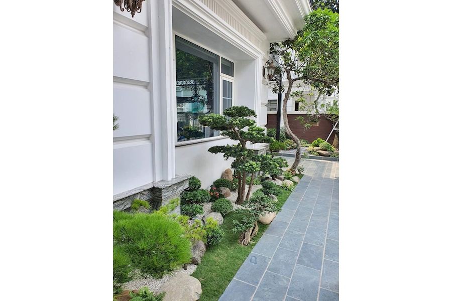 Mẫu thiết kế sân vườn Biệt thự - Phong cách Nhật (Mã GF49)