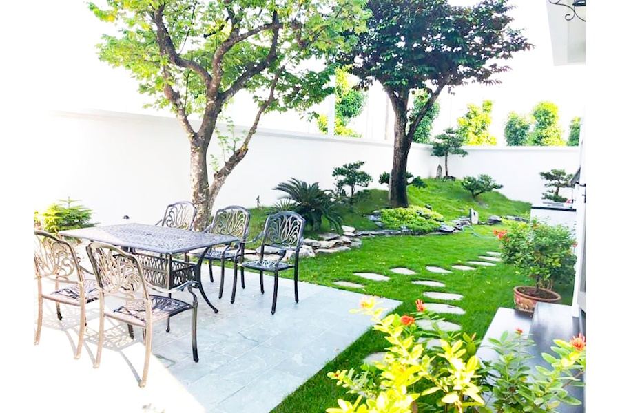 Mẫu thiết kế sân vườn Biệt thự - Phong cách Phối hợp (Mã GF52)