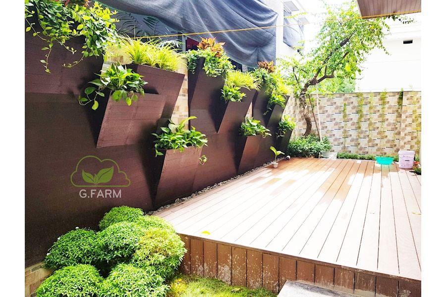 Mẫu thiết kế sân vườn Biệt thự - Phong cách Phối hợp (Mã GF53)