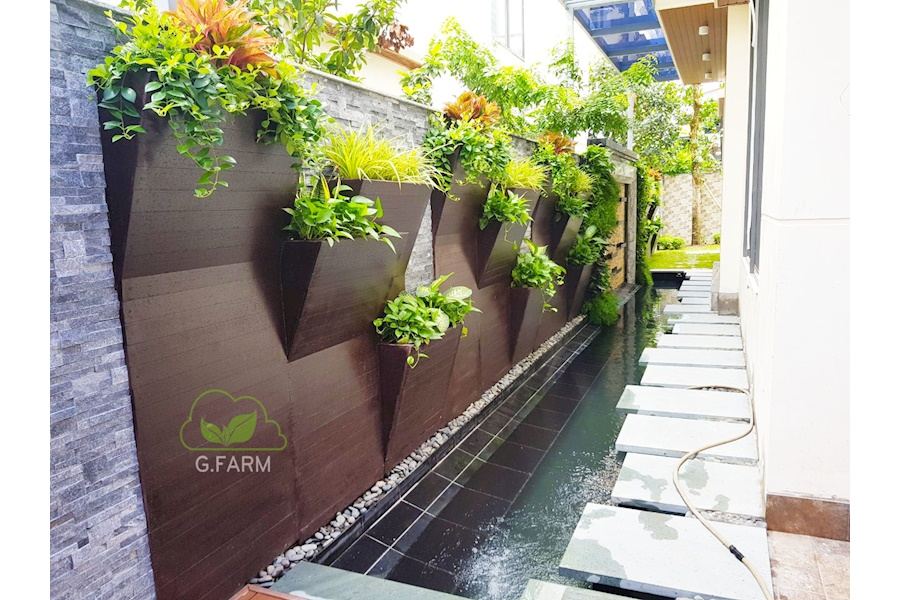 Mẫu thiết kế sân vườn Biệt thự - Phong cách Phối hợp (Mã GF53)
