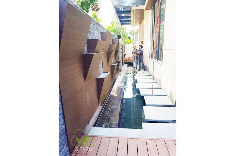 Mẫu thiết kế sân vườn Biệt thự - Phong cách Phối hợp (Mã GF53)