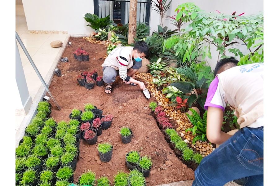 Mẫu thiết kế Tiểu cảnh - Phong cách Nhà việt (Mã GF65)