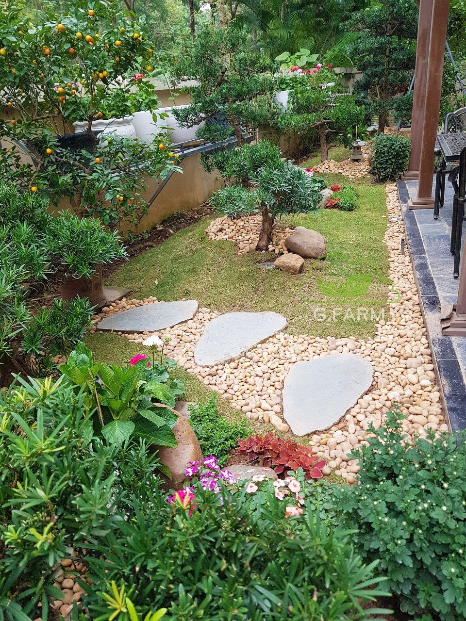 Thiết kế sân vườn biệt thự đẹp