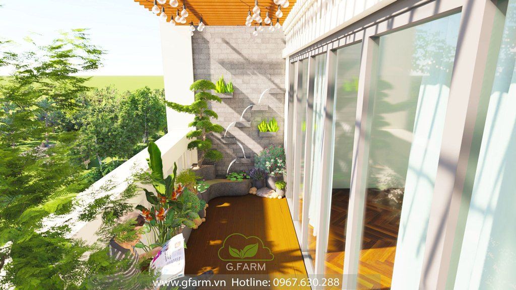 Tiểu cảnh sân penthouse