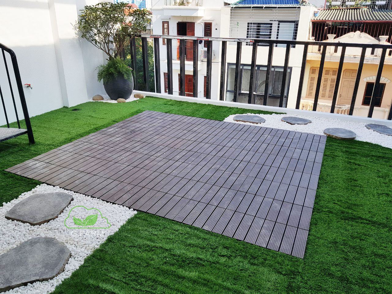 Vườn khô phong cách nhật bản 