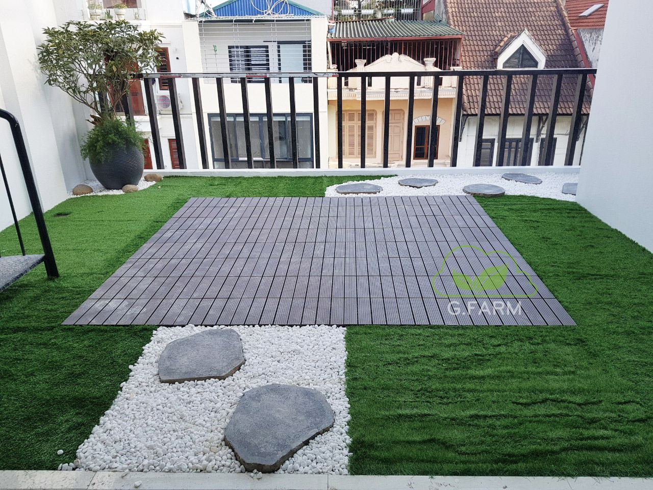 Vườn khô phong cách nhật bản 